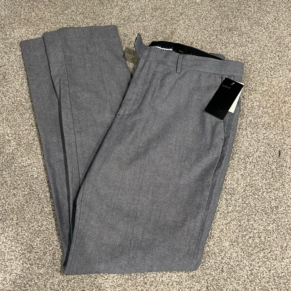 H&M Men’s Grey Slim Fit Dress Pants size 34R